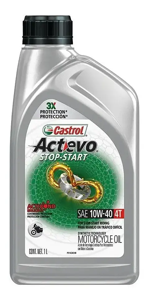 CASTROL 10W40 4T ACTEVO 1 LITRO