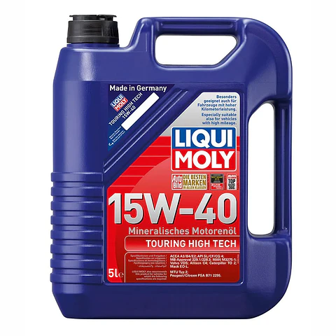 LIQUI MOLY 15W40 TOURING HIGH TECH 1862 ORG 5 LITROS