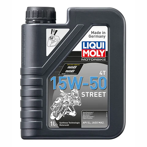 LIQUI MOLY 15W50 STREET 4T SINTETICO 2555 ORG 1 LITRO