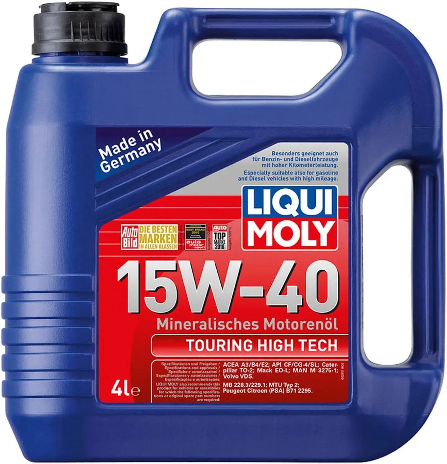 LIQUI MOLY 15W40 TOURING HIGH TECH 4 LITROS 1