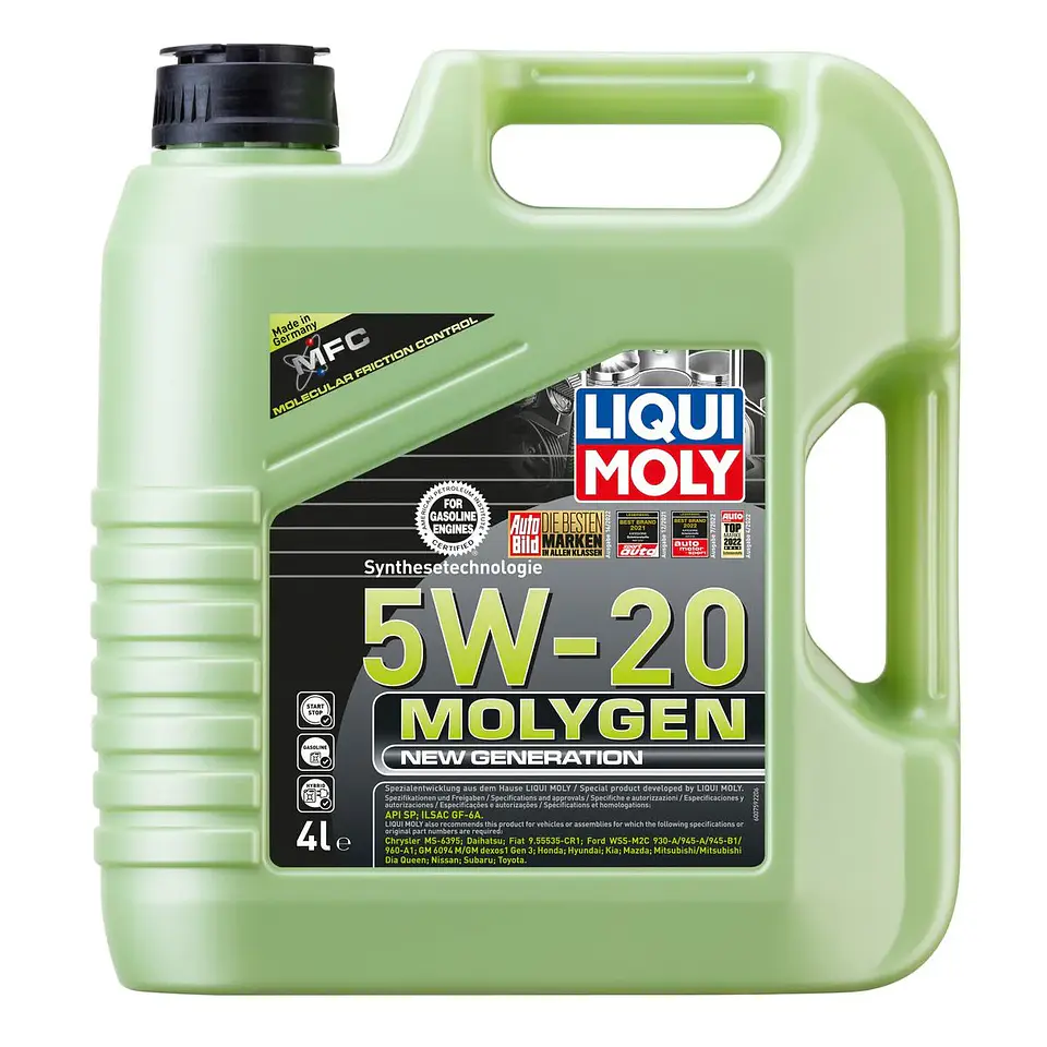 LIQUI MOLY 5W20 MOLYGEN NEWGENERATION  4 LITROS 1