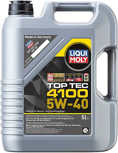 LIQUI MOLY 5W40 TOPTEC 4100 5 LITROS