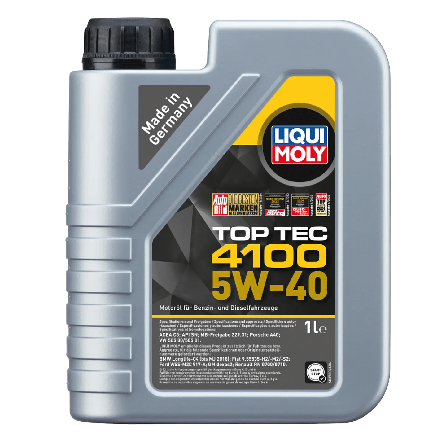 LIQUI MOLY 5W40 TOPTEC 4100 9510 1 LITRO 1