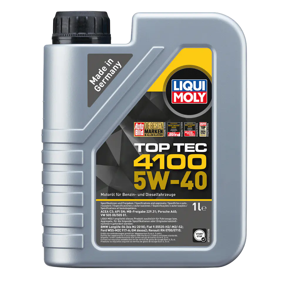 LIQUI MOLY 5W40 TOPTEC 4100 9510 1 LITRO 1