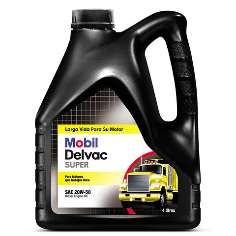 MOBIL 20W50 DELVAC SUPER ORG 4 LITROS