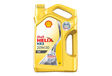 SHELL 20W50 HELIX HX5   4 LITROS
