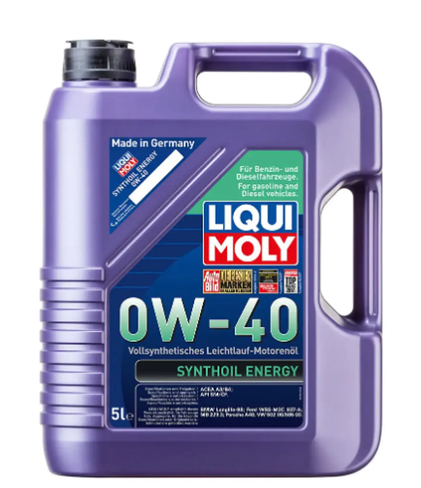 LIQUI MOLY 0W40 SYNTHOIL ENERGY 5 LITROS 1