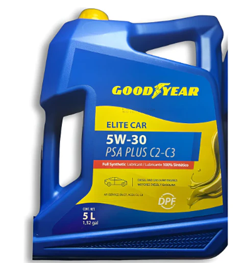 GOODYEAR 5W30 ELITE CAR - CORREA SUMERGIDA EN ACEITE 5 LITROS