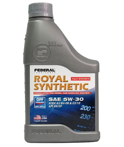 FEDERAL 5W30 ROYAL SYNTHETIC DPF 1 LITRO