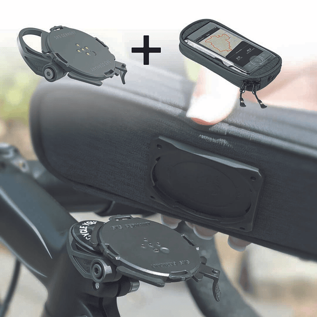 Set funda impermeable universal com / smartbag + soporte para teléfono inteligente compit stem (adaptador para tee)