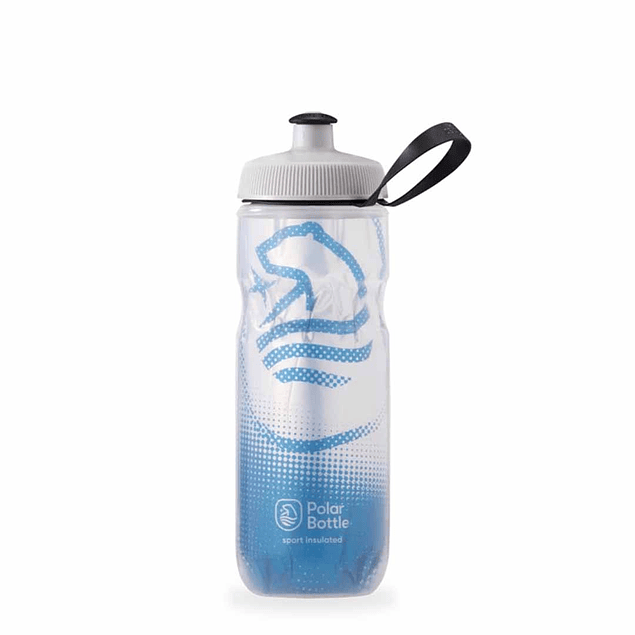 Botella sport insulated 600ml white/cobalt blue