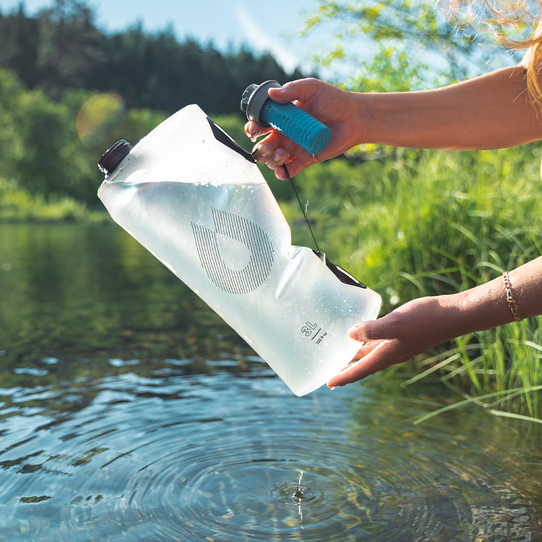 Botella de hidratacion seeker 3l filter kit clear 6