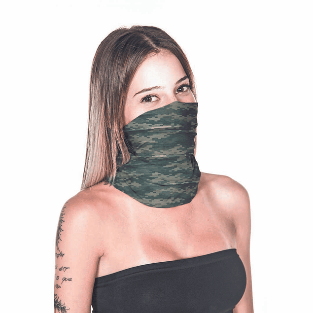 Bandana Multifuncional Protección Uv E3 - Militar