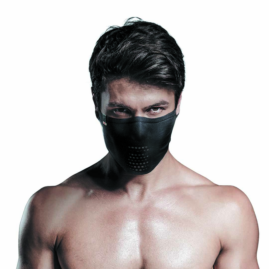 Mascara Deportiva Tejido Ultrafino Sin Cuello N1s - Negra