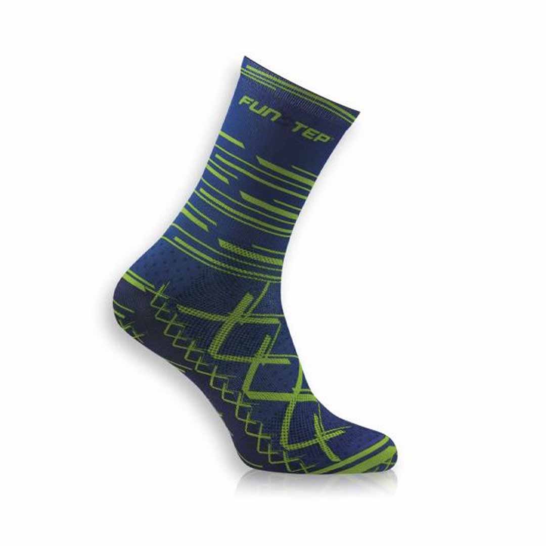 Calcetines Funstep Ciclismo Azul/verde Medios M ( 36-39)