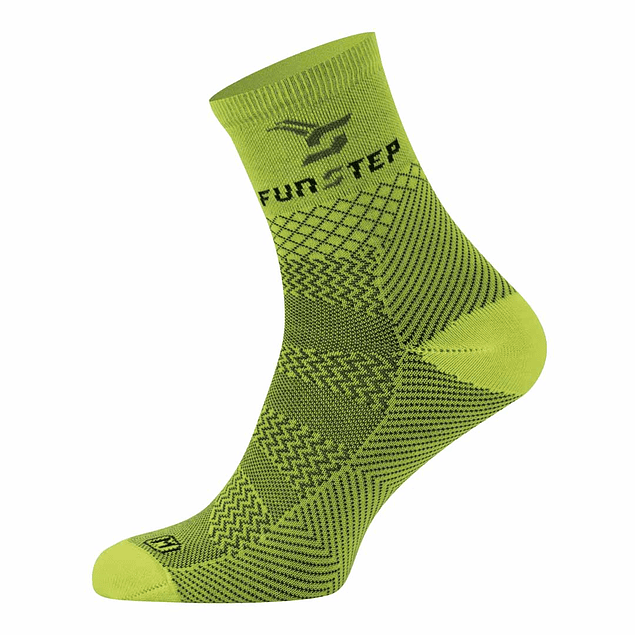 Calcetines Funstep Pro Evo Trail 04 Amarillo Fluor  Xl 44-47