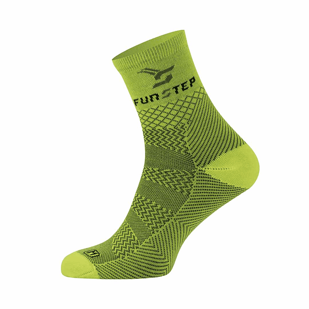 Calcetines Funstep Pro Evo Trail 04 Amarillo Fluor  Xl 44-47