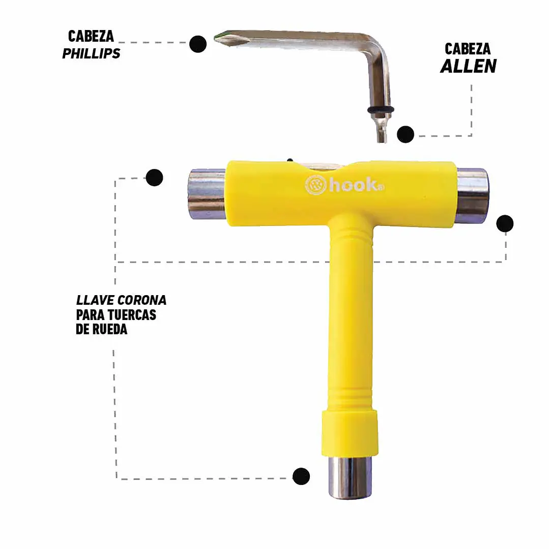 Herramienta Para Patines Hook /penny Yellow 3