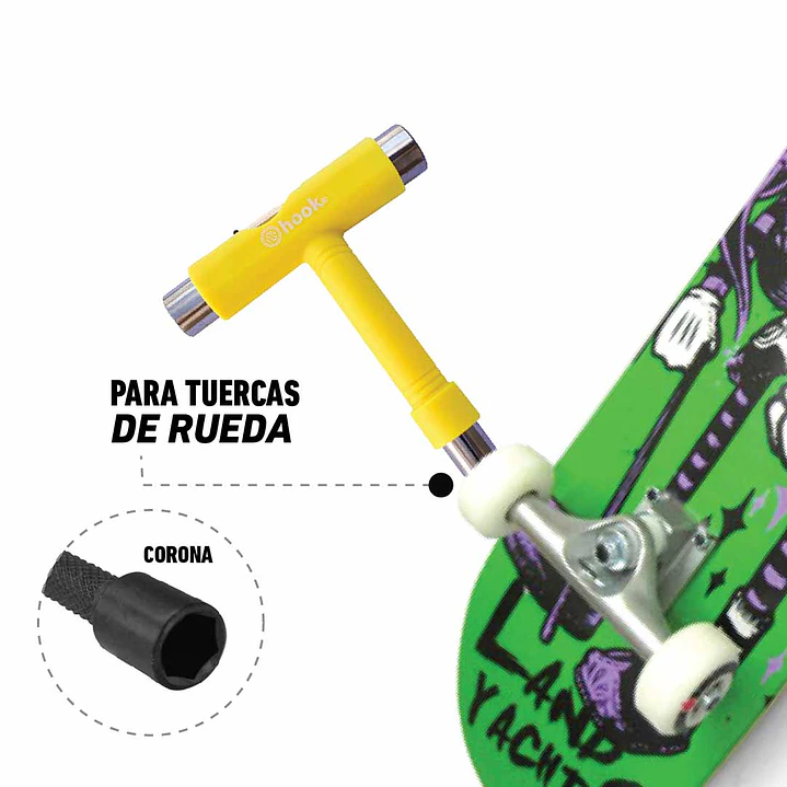 Herramienta Para Patines Hook /penny Yellow 6