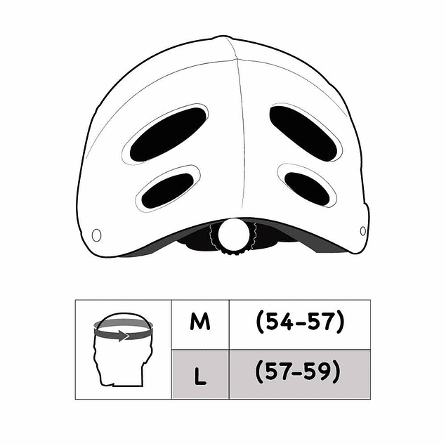 CASCO STREET HOOK CON LUZ VERDE TALLA M(54-57)+U-LOCK OW LARGO CON PIOLA Y SOPORTE - VERDE