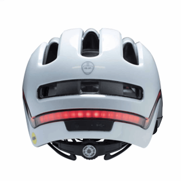 CASCO VIO BLANCO GLOSS MIPS LIGHT HELMET S/M + CAMPANILLA