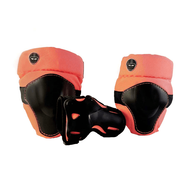 SET DE 3 PROTECCIONES MULTISPORT NUTCASE - CORAL -3/5 AÑOS