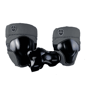 SET DE 3 PROTECCIONES MULTISPORT NUTCASE - CHARCOAL -3/5 AÑO