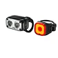 Luces para bicicleta knog road 400 y Blinder mini square - Miniatura 1