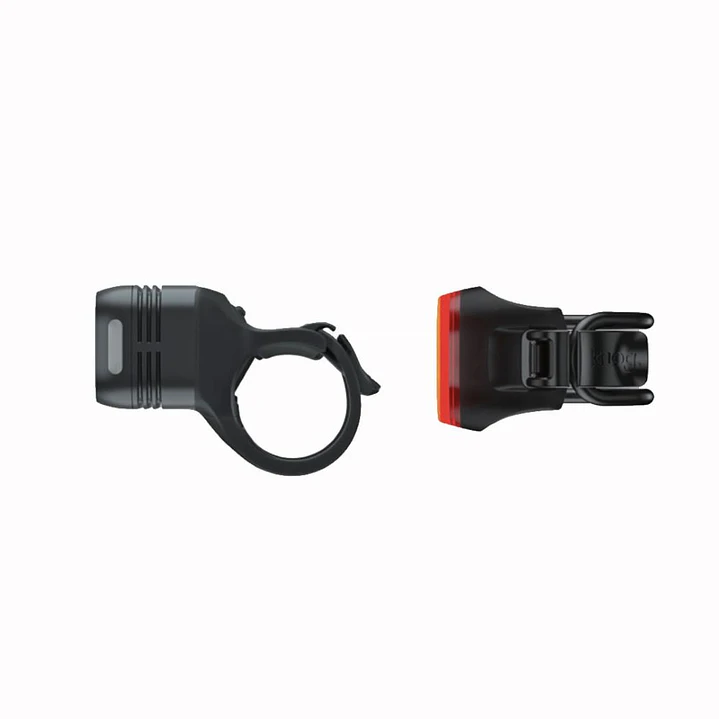 Luces para bicicleta knog road 400 y Blinder mini square 3