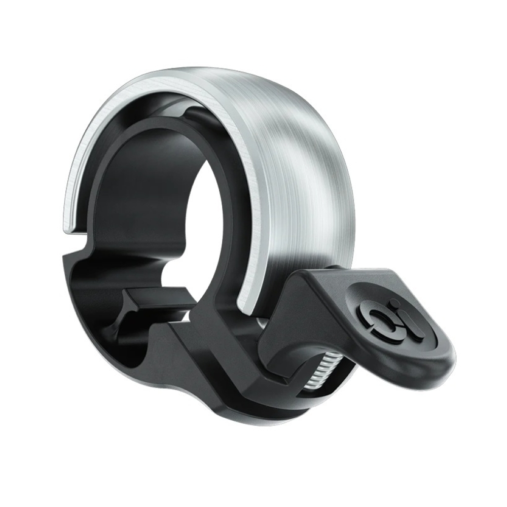 Campanilla para bicicleta knog classic pequeña gris