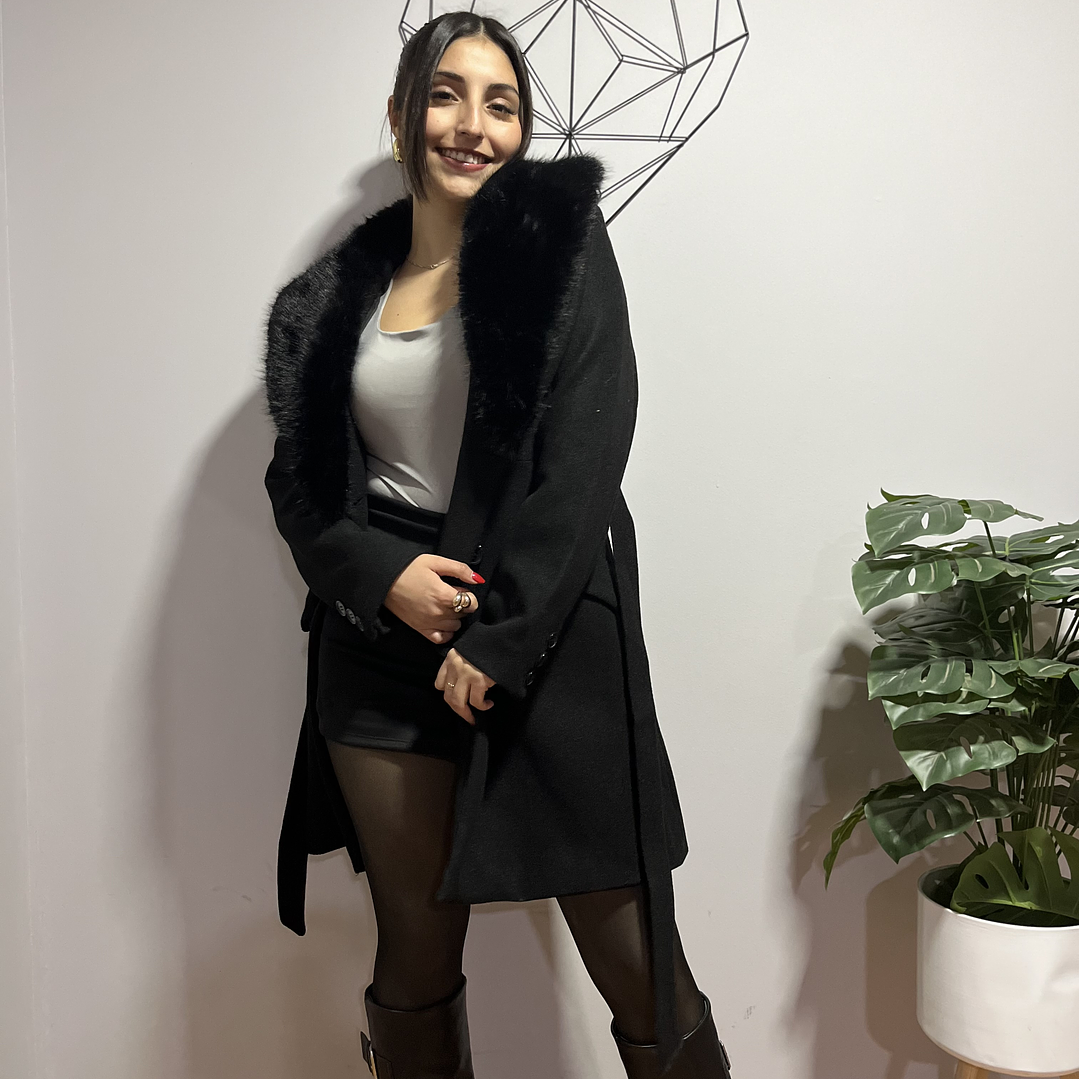 Abrigo largo de paño 1