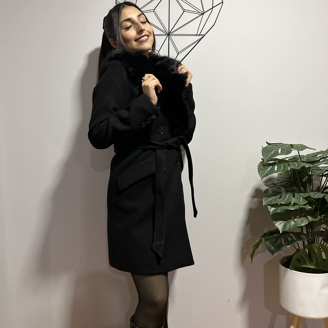 Abrigo largo de paño 4