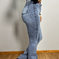 Jeans Flare Celeste Nevado - Miniatura 3