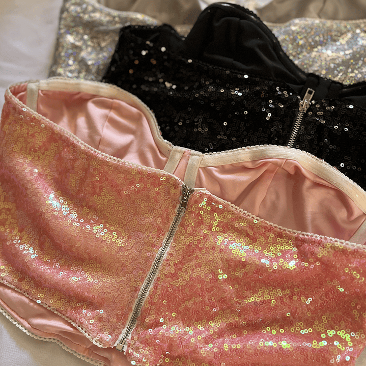 Corset lentejuelas  3