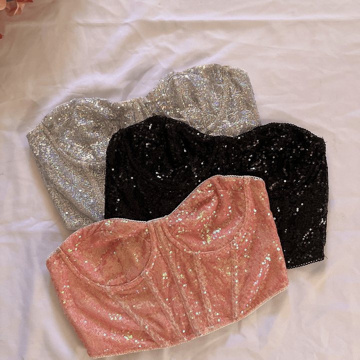 Corset lentejuelas  4