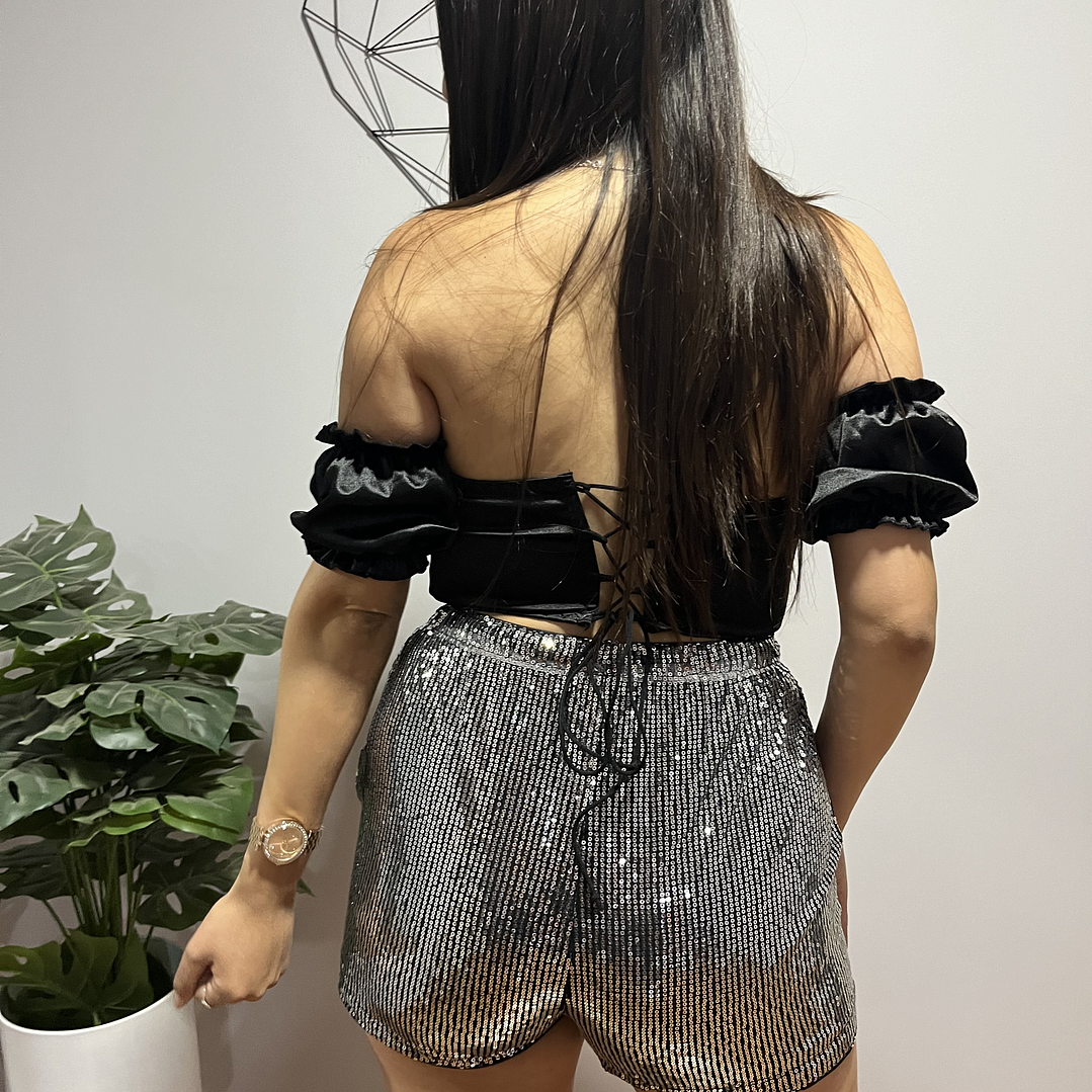 Short lentejuelas mujer 3