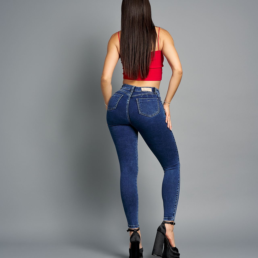 Jeans Trenzado Azul 5