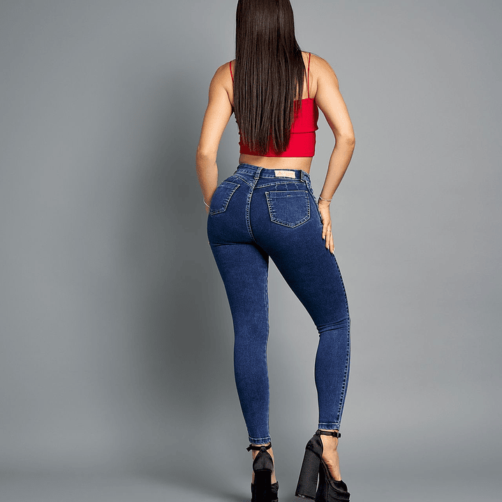 Jeans Trenzado Azul 5