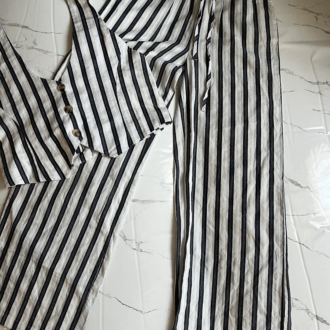 Pantalón Lino a Rayas 1