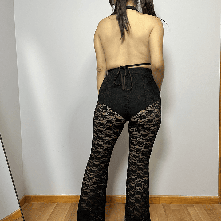 Pantalón Flare Encaje 5
