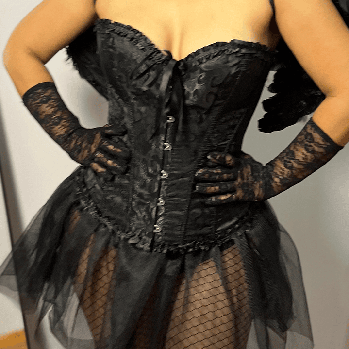 Corset Victoriano Negro  3