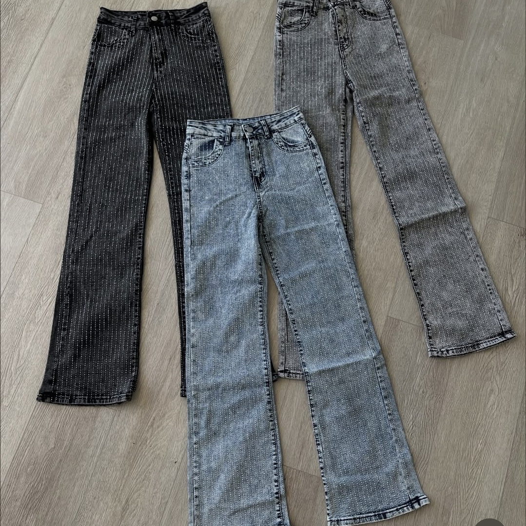 Jeans Flare Brillos  5