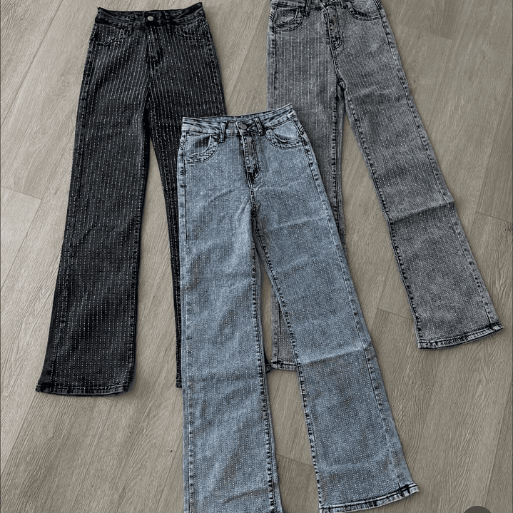 Jeans Flare Brillos  5