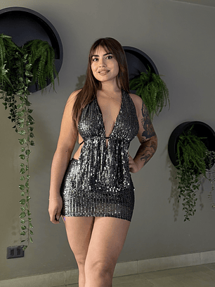 Set de Lentejuelas Top + Mini Falda Short