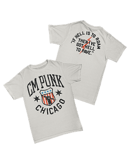 CM Punk - Chicago White Tee