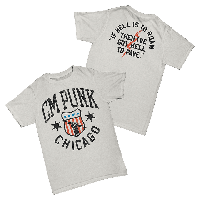 CM Punk - Chicago White Tee