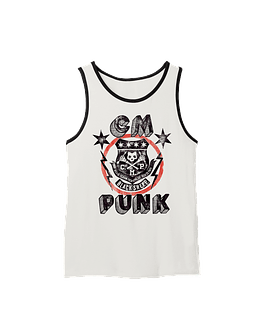 CM Punk - Black Sheep White Tank