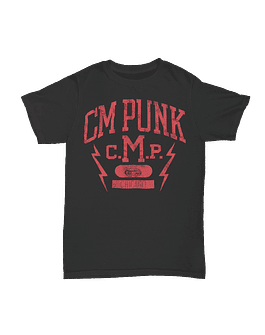CM Punk - Vintage Black Tee