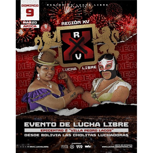 Entradas Región XV Lucha Libre - Héroes