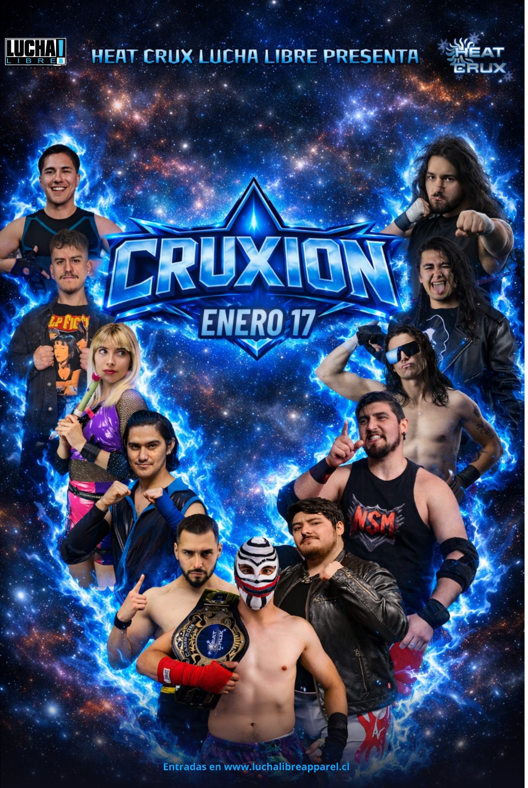 Entradas Heat Crux Lucha Libre - Cruxión Enero 1